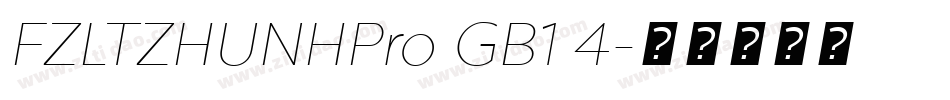 FZLTZHUNHPro GB1 4字体转换